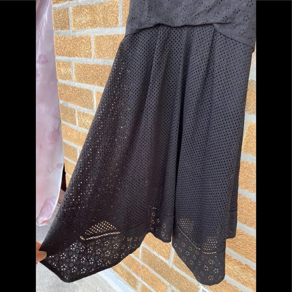 Rebecca Taylor Mixed Eyelet Tie Waist Dress size 4 - Picture 12 of 12